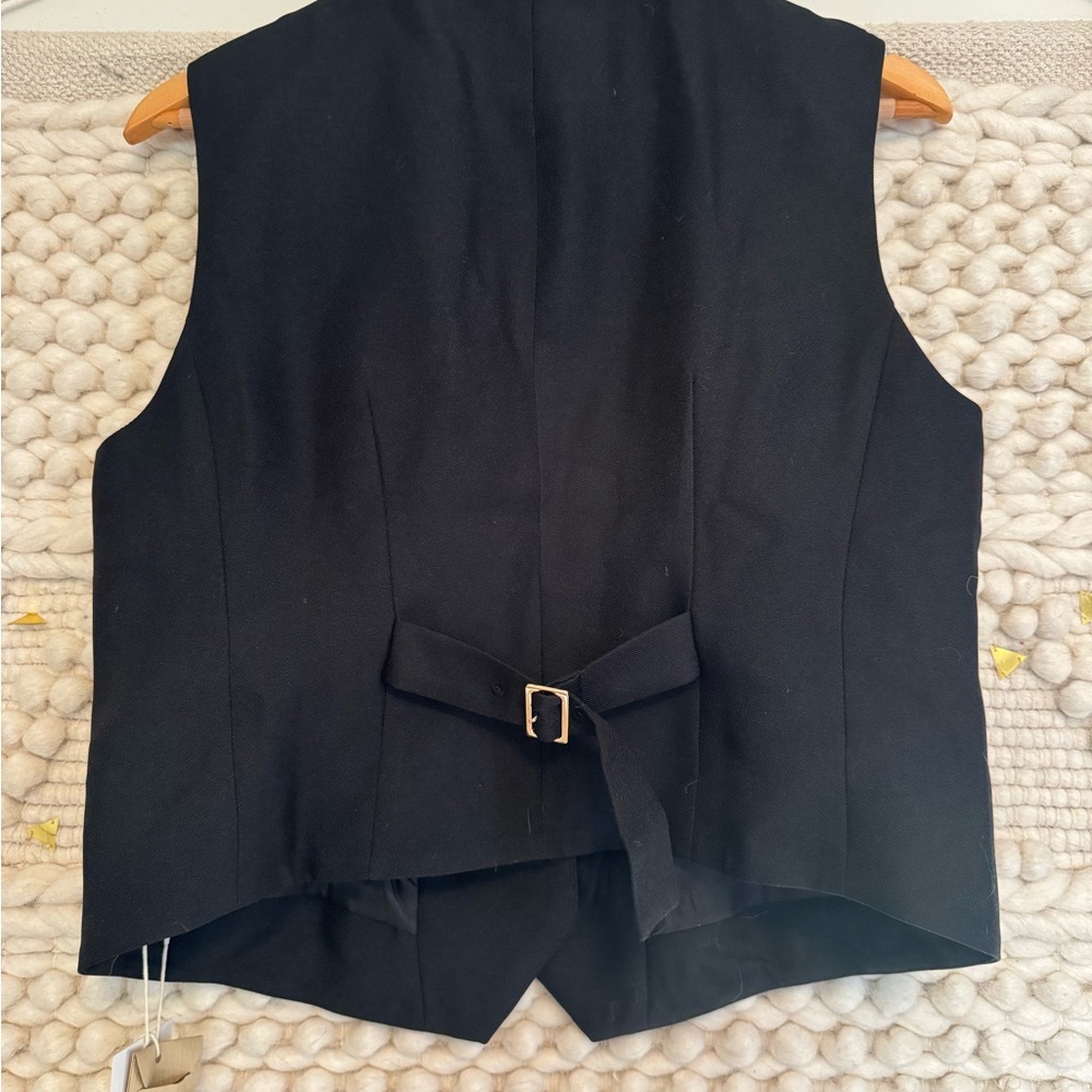 MOTF Elegant Black Vest NWT - Picture 2 of 4